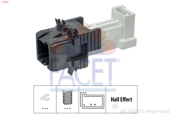 Obrázok Spínač brzdových svetiel FACET Made in Italy - OE Equivalent 71312