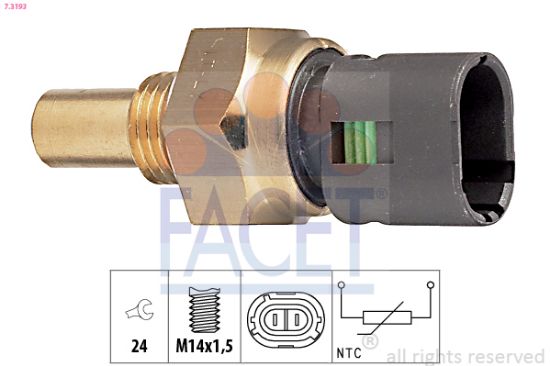 Obrázok Snímač teploty oleja FACET Made in Italy - OE Equivalent 73193
