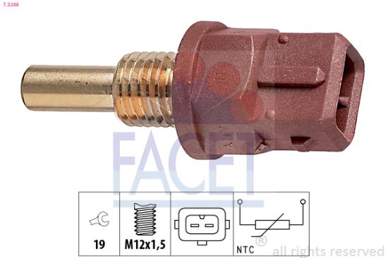 Obrázok Snímač teploty oleja FACET Made in Italy - OE Equivalent 73248