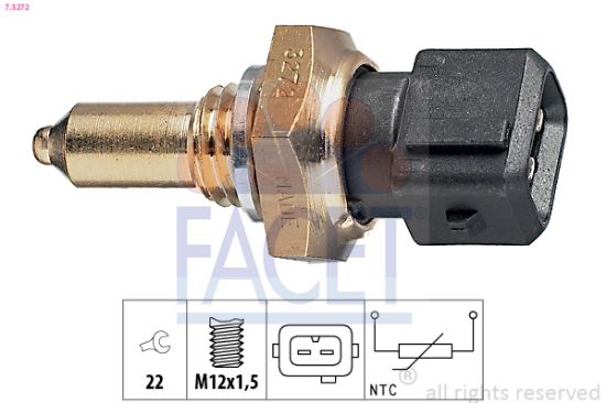 Obrázok Snímač teploty oleja FACET Made in Italy - OE Equivalent 73272