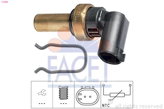 Obrázok Snímač teploty oleja FACET Made in Italy - OE Equivalent 73300