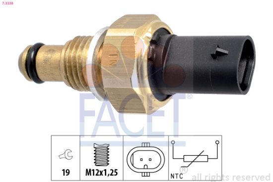 Obrázok Senzor teploty paliva FACET Made in Italy - OE Equivalent 73338