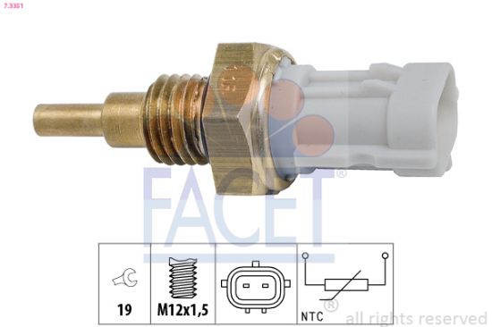 Obrázok Snímač teploty oleja FACET Made in Italy - OE Equivalent 73351