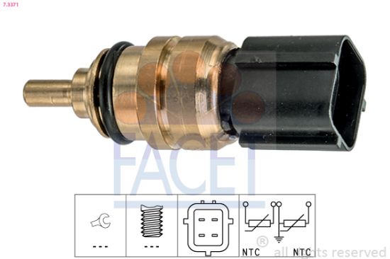 Obrázok Snímač teploty chladiacej kvapaliny FACET Made in Italy - OE Equivalent 73371
