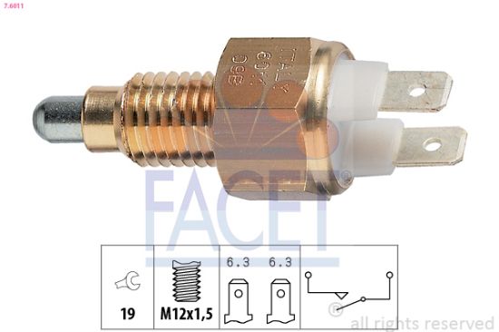 Obrázok Spínač cúvacích svetiel FACET Made in Italy - OE Equivalent 76011