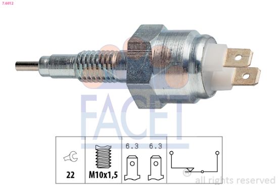 Obrázok Spínač cúvacích svetiel FACET Made in Italy - OE Equivalent 76012