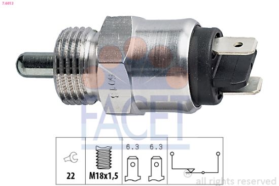 Obrázok Spínač cúvacích svetiel FACET Made in Italy - OE Equivalent 76013