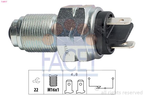 Obrázok Spínač cúvacích svetiel FACET Made in Italy - OE Equivalent 76017
