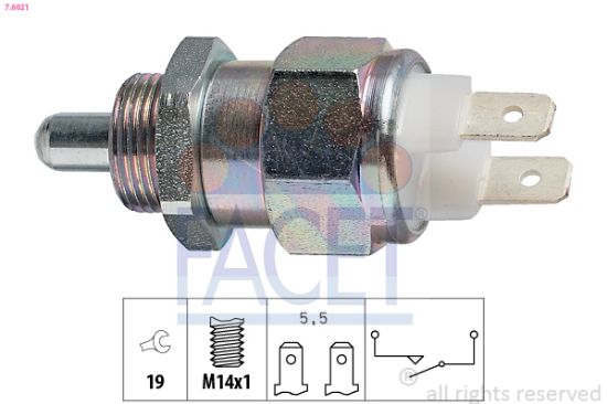 Obrázok Spínač cúvacích svetiel FACET Made in Italy - OE Equivalent 76021