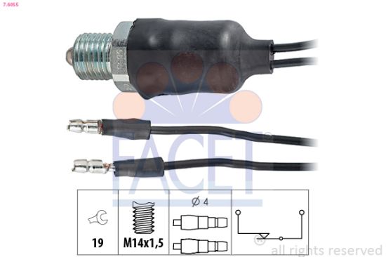 Obrázok Spínač cúvacích svetiel FACET Made in Italy - OE Equivalent 76055