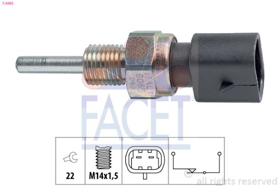 Obrázok Spínač cúvacích svetiel FACET Made in Italy - OE Equivalent 76065