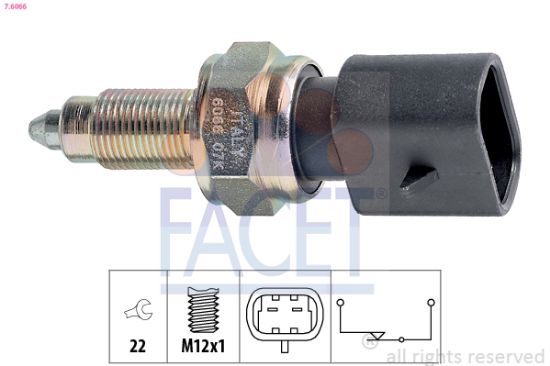 Obrázok Spínač cúvacích svetiel FACET Made in Italy - OE Equivalent 76066
