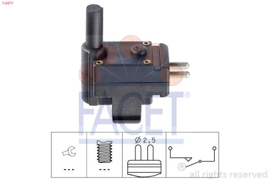 Obrázok Spínač cúvacích svetiel FACET Made in Italy - OE Equivalent 76077