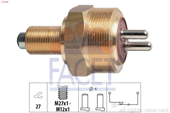 Obrázok Spínač cúvacích svetiel FACET Made in Italy - OE Equivalent 76100