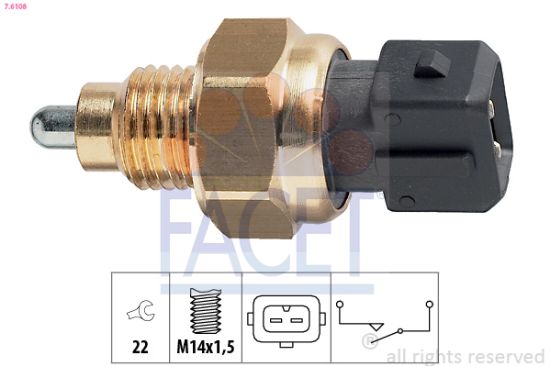 Obrázok Spínač cúvacích svetiel FACET Made in Italy - OE Equivalent 76108