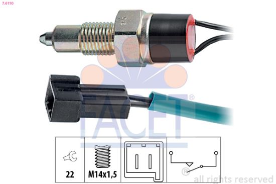 Obrázok Spínač cúvacích svetiel FACET Made in Italy - OE Equivalent 76110