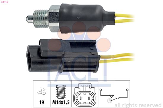 Obrázok Spínač cúvacích svetiel FACET Made in Italy - OE Equivalent 76115
