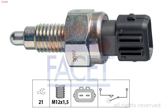 Obrázok Spínač cúvacích svetiel FACET Made in Italy - OE Equivalent 76125