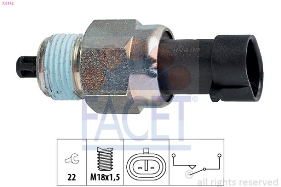 Obrázok Spínač cúvacích svetiel FACET Made in Italy - OE Equivalent 76142