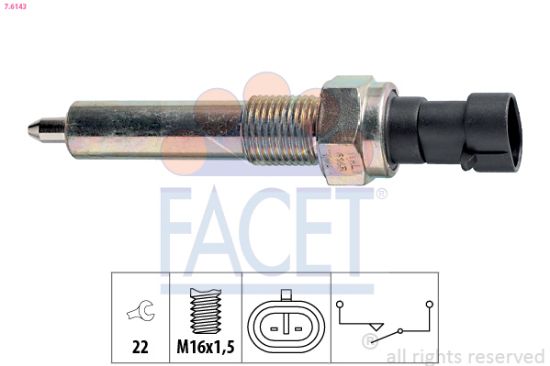 Obrázok Spínač cúvacích svetiel FACET Made in Italy - OE Equivalent 76143