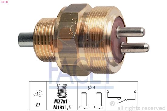 Obrázok Spínač cúvacích svetiel FACET Made in Italy - OE Equivalent 76147