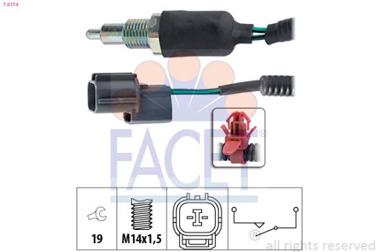 Obrázok Spínač cúvacích svetiel FACET Made in Italy - OE Equivalent 76174