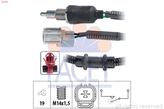 Obrázok Spínač cúvacích svetiel FACET Made in Italy - OE Equivalent 76044