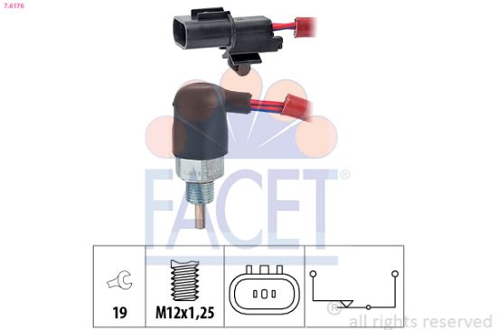 Obrázok Spínač cúvacích svetiel FACET Made in Italy - OE Equivalent 76176