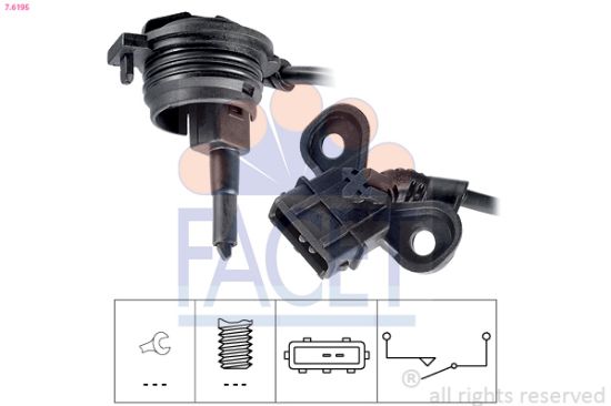 Obrázok Spínač cúvacích svetiel FACET Made in Italy - OE Equivalent 76195