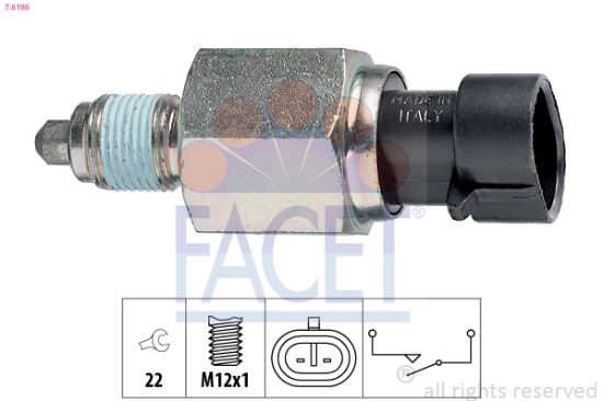 Obrázok Spínač cúvacích svetiel FACET Made in Italy - OE Equivalent 76196