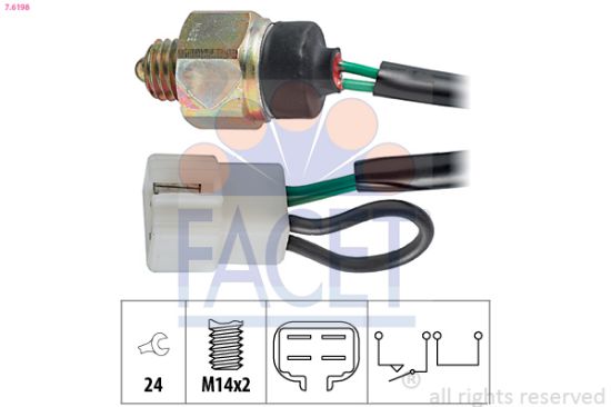 Obrázok Spínač cúvacích svetiel FACET Made in Italy - OE Equivalent 76198