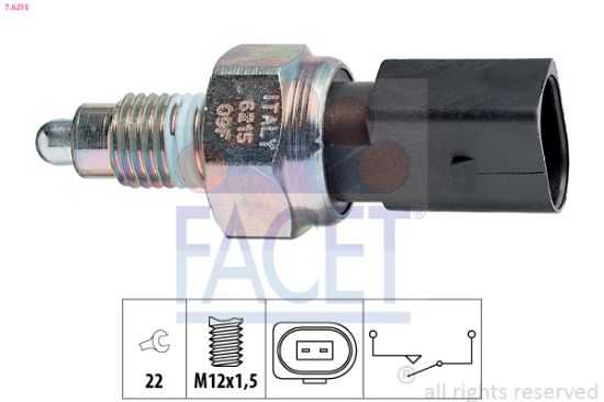 Obrázok Spínač cúvacích svetiel FACET Made in Italy - OE Equivalent 76215