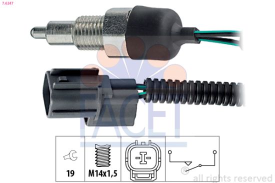 Obrázok Spínač cúvacích svetiel FACET Made in Italy - OE Equivalent 76247