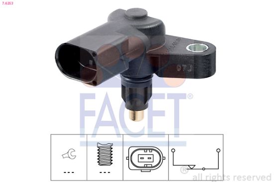 Obrázok Spínač cúvacích svetiel FACET Made in Italy - OE Equivalent 76253