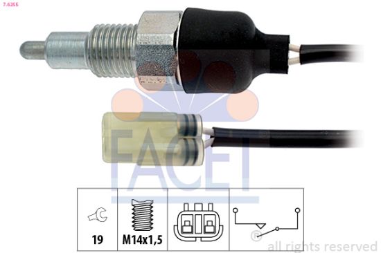 Obrázok Spínač cúvacích svetiel FACET Made in Italy - OE Equivalent 76255