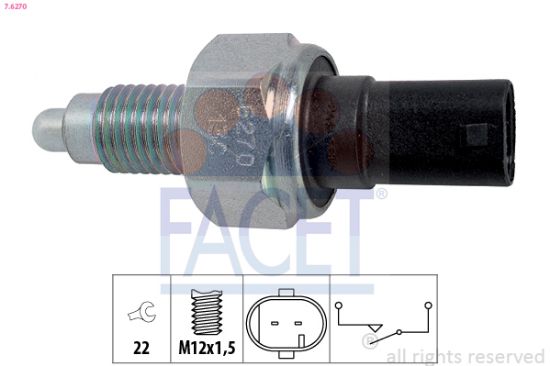 Obrázok Spínač cúvacích svetiel FACET Made in Italy - OE Equivalent 76270