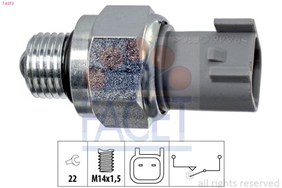 Obrázok Spínač cúvacích svetiel FACET Made in Italy - OE Equivalent 76272