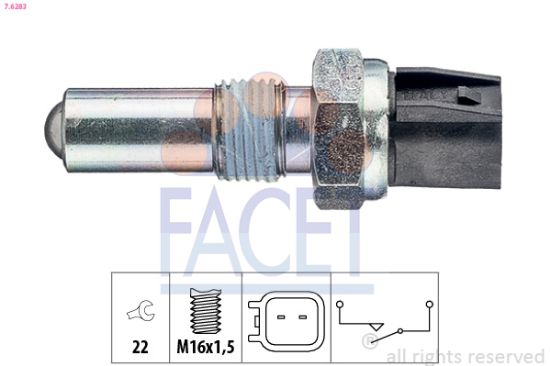 Obrázok Spínač cúvacích svetiel FACET Made in Italy - OE Equivalent 76283
