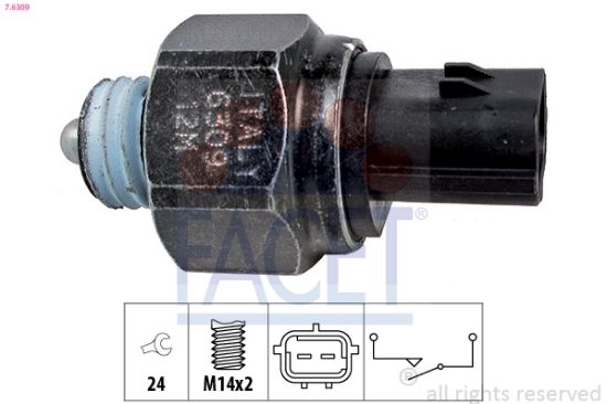 Obrázok Spínač cúvacích svetiel FACET Made in Italy - OE Equivalent 76309