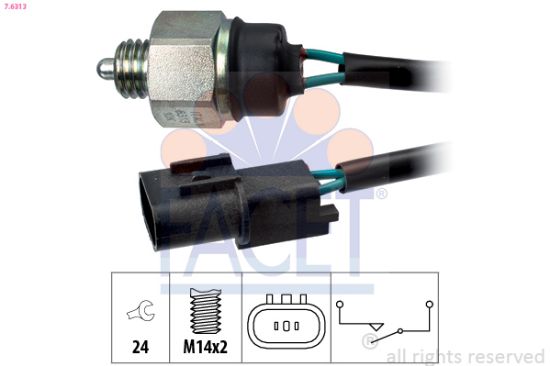 Obrázok Spínač cúvacích svetiel FACET Made in Italy - OE Equivalent 76313