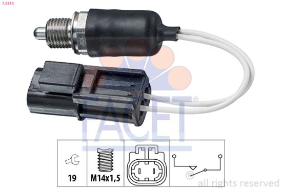 Obrázok Spínač cúvacích svetiel FACET Made in Italy - OE Equivalent 76314
