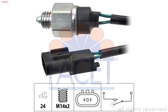 Obrázok Spínač cúvacích svetiel FACET Made in Italy - OE Equivalent 76315