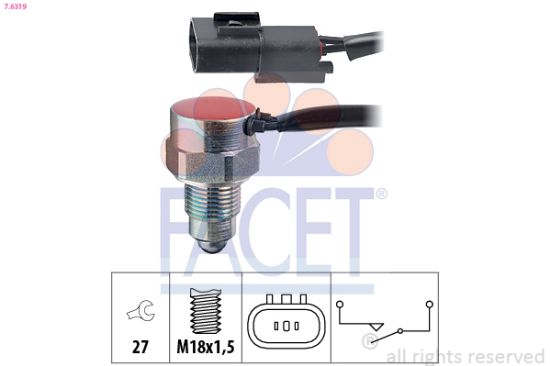 Obrázok Spínač cúvacích svetiel FACET Made in Italy - OE Equivalent 76319