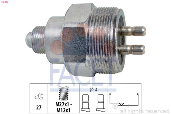Obrázok Spínač cúvacích svetiel FACET Made in Italy - OE Equivalent 76324
