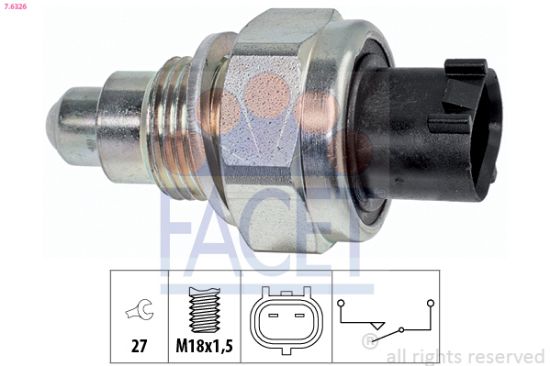 Obrázok Spínač cúvacích svetiel FACET Made in Italy - OE Equivalent 76326
