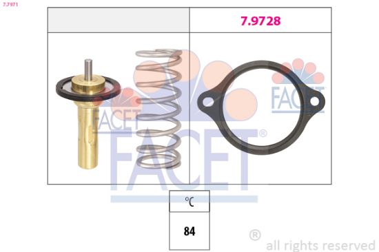 Obrázok Termostat chladenia FACET Made in Italy - OE Equivalent 77971
