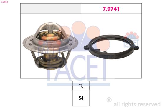 Obrázok Termostat chladenia FACET Made in Italy - OE Equivalent 77972
