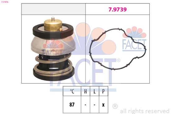 Obrázok Termostat chladenia FACET Made in Italy - OE Equivalent 77976