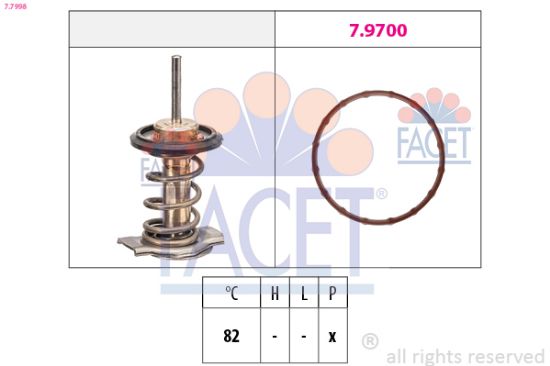 Obrázok Termostat chladenia FACET Made in Italy - OE Equivalent 77944