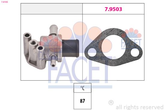Obrázok Termostat chladenia FACET Made in Italy - OE Equivalent 78105